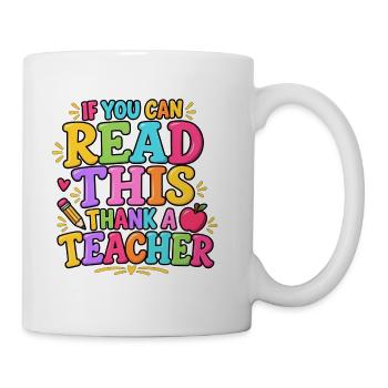Lustige Englischlehrerin unterrichtet Lebenspädagogin Kunst - Tasse - Weiß - Rechts