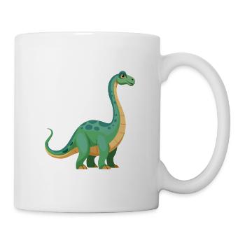 Dinosaurier Brontosaurus - Tasse - Weiß - Rechts