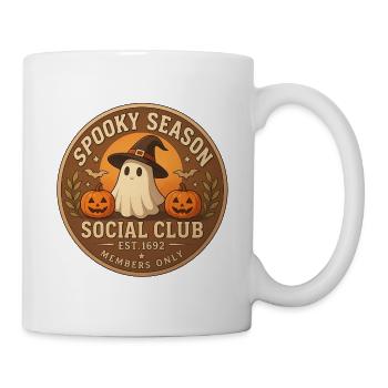 Spooky Season Social Club Abzeichen - Tasse - Weiß - Rechts