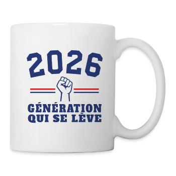 Aufstieg der Generation 2026 - Tasse - Weiß - Rechts