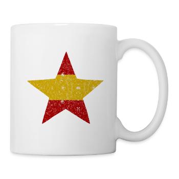 Trikolore Stern Spanien - Tasse - Weiß - Rechts