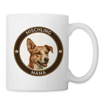 Mischlings-Mama Porträt - Tasse - Weiß - Rechts