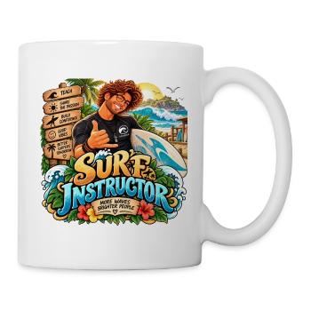 Tropensurfer-Ausbilder - Tasse - Weiß - Rechts