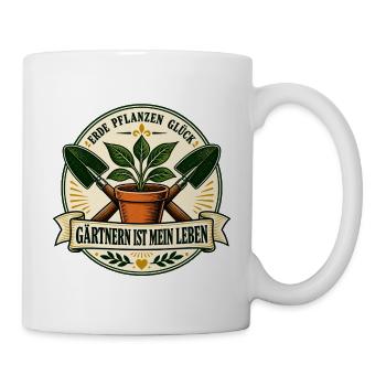 Gärtnern ist mein Leben - Tasse - Weiß - Rechts