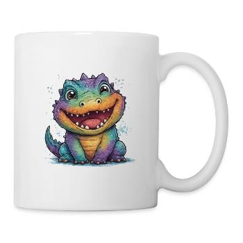 Rainbow Krokodil - Tasse - Weiß - Rechts
