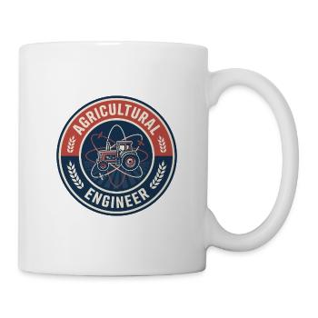 Veteranen-Agraringenieur-Traktorenabzeichen - Tasse - Weiß - Rechts