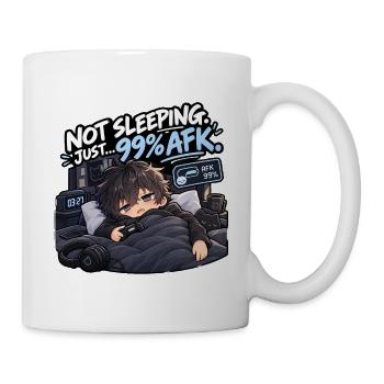 Nicht Schlafen 99% AFK Gamer - Tasse - Weiß - Rechts
