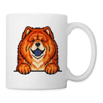 Chow Chow - Tasse - Weiß - Rechts