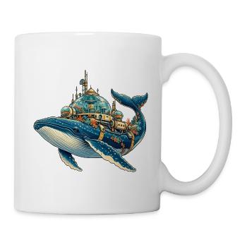 SteampunkWale Unterwasserkosmos - Tasse - Weiß - Rechts