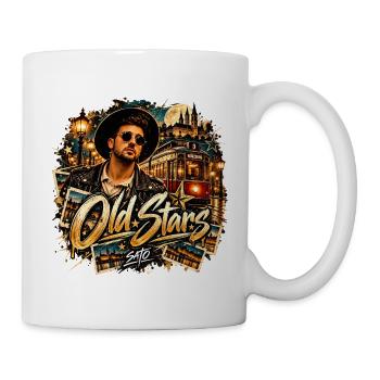 Old Stars – SATO | Vintage Retro Streetwear - Tasse - Weiß - Rechts