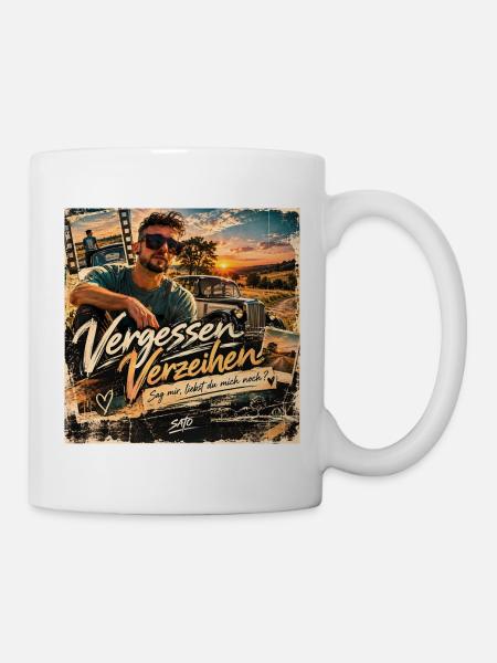 Vergessen Verzeihen – SATO | Retro Design - Tasse - Weiß