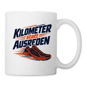 Laufmotivation: Keine Ausreden - Tasse - Weiß - Rechts