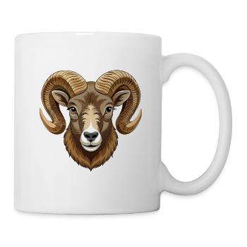 Dickhornschaf - Tasse - Weiß - Rechts