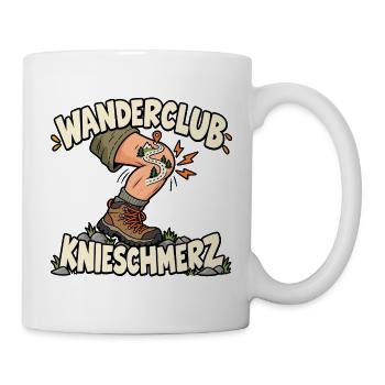 Wanderclub Knieschmerz Wandern Wanderer - Tasse - Weiß - Rechts