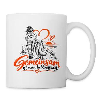 Gemeinsam am Sonnenuntergang - Tasse - Weiß - Rechts