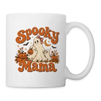 Spooky Mama Halloween-Familie - Tasse - Weiß - Rechts