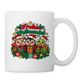 Weihnachts Insekten - Tasse - Weiß - Rechts