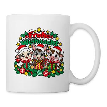 Bauernhof Weihnachten - Tasse - Weiß - Rechts