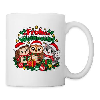 Weihnachts Tiere - Tasse - Weiß - Rechts