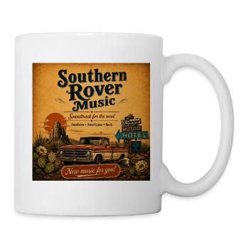 Southern Rover Musik – Roadtrip Vintage - Tasse - Weiß - Rechts