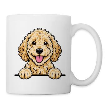 Goldendoodle - Tasse - Weiß - Rechts
