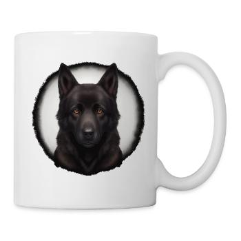 schwarz brauner schäferhund - Tasse - Weiß - Rechts