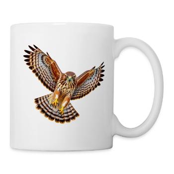 Bussard - Tasse - Weiß - Rechts