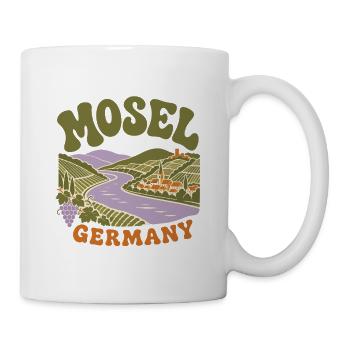 Mosel Germany Wine Country - Tasse - Weiß - Rechts