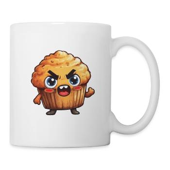 Wütender Muffin Held - Tasse - Weiß - Rechts