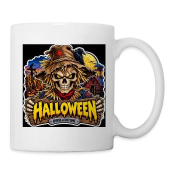 SkullCostume Halloween Edition: Die Vogelscheuche - Tasse - Weiß - Rechts