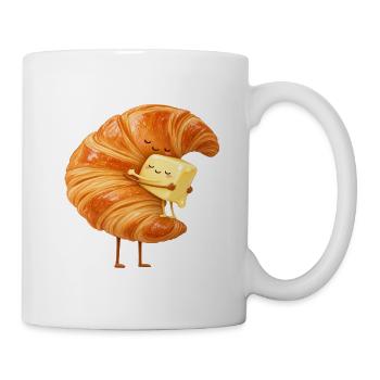 KuschelCroissant Butterfreund - Tasse - Weiß - Rechts