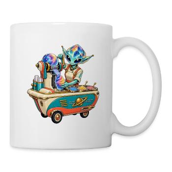 Galaktischer Eiszauber Barkeeper - Tasse - Weiß - Rechts