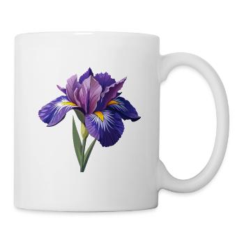 Irisblume - Tasse - Weiß - Rechts