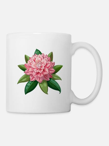 Rhododendronblüte - Tasse - Weiß