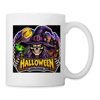 SkullCostume – Halloween-Ausgabe: Die Hexe - Tasse - Weiß - Rechts