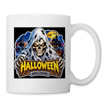 SkullCostume – Halloween Edition: Der Geist - Tasse - Weiß - Rechts