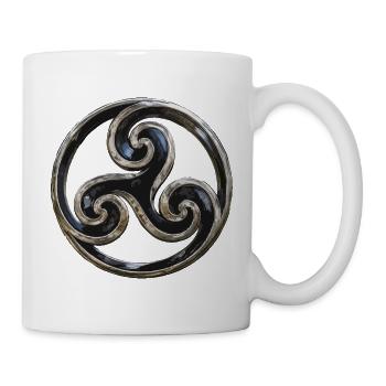 Bretonischer Triskel - Tasse - Weiß - Rechts