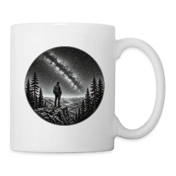 Nachtwanderer unter Milchstraße - Tasse - Weiß - Rechts