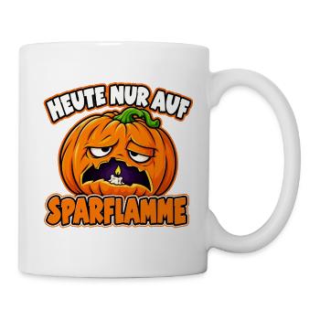 Grummeliger Kürbis – Heute nur auf Sparflamme - Tasse - Weiß - Rechts