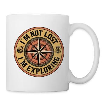  I’m Not Lost – I’m Exploring - Tasse - Weiß - Rechts