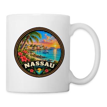 Nassau Bahamas Strand Urlaub Tauchen Korallenriff - Tasse - Weiß - Rechts