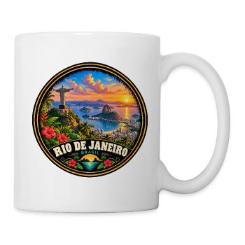Rio de Janeiro Brasilien Stadt Küste Sonnenunterga - Tasse - Weiß - Rechts