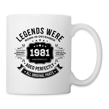 Dezember 1981 - Tasse - Weiß - Rechts