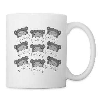 Süßes Tamarin-Gesicht - Tasse - Weiß - Rechts