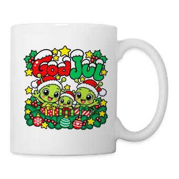 Frohe Weihnachten Aliens - Tasse - Weiß - Rechts