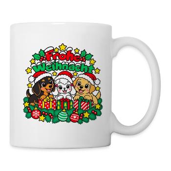 Dackel Pudel Labrador - Tasse - Weiß - Rechts