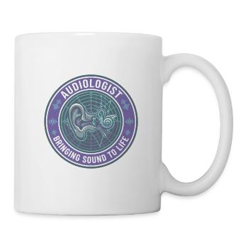 Audiologe Human Ear Audiogramm Badge Geschenk - Tasse - Weiß - Rechts