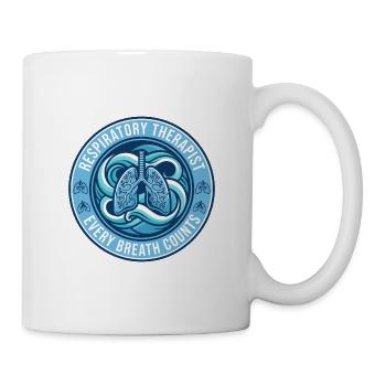 Atemtherapeut Human Lungs Badge Geschenk - Tasse - Weiß - Rechts