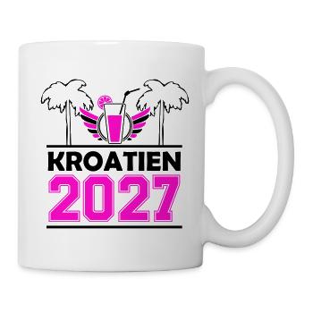 2027 Kroatien - Tasse - Weiß - Rechts