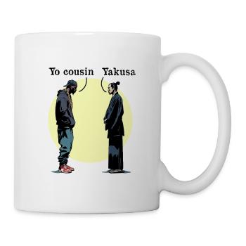 YO COUSIN, YAKUSA! - Vororte gegen Japan - Tasse - Weiß - Rechts